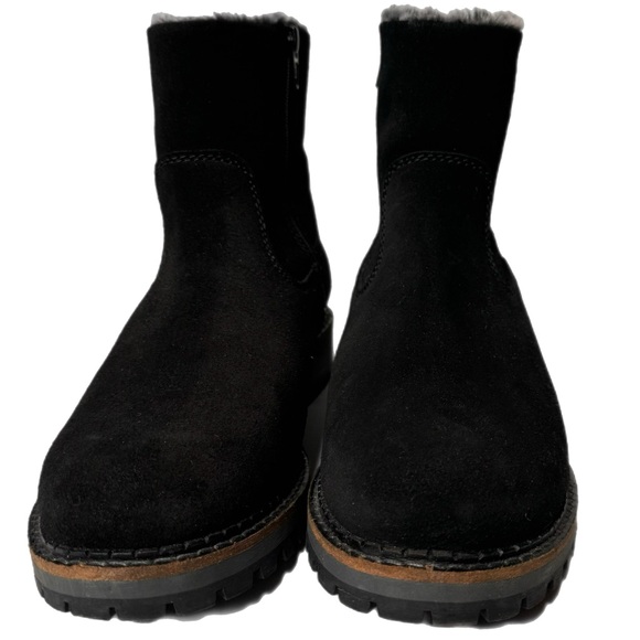 Bos. & Co. Calib Black Suede Boots with Faux Fur lining Size 40 US 9 - 9.5 - Picture 5 of 16
